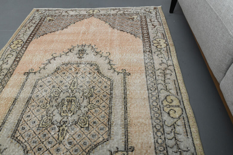 Orange Anatolian Vintage Area Rug