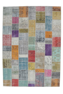 Gabriella - 1970's Vintage Patchwork Rug - Thumbnail