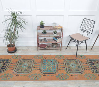 Gertrude - Vintage Oushak Runner Rug - Thumbnail