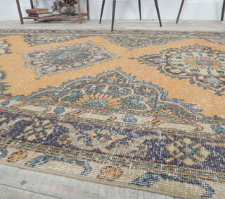 Goksel - Oushak Oriental Wide Runner Rug - Thumbnail