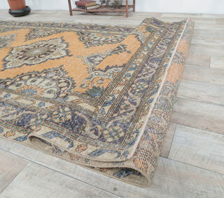 Goksel - Oushak Oriental Wide Runner Rug - Thumbnail