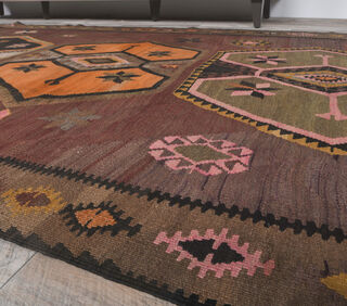 Gozdem - Extra Wide Kilim Runner - Thumbnail