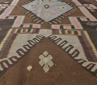 Gracelynn - Wide Runner Vintage Kilim Rug - Thumbnail