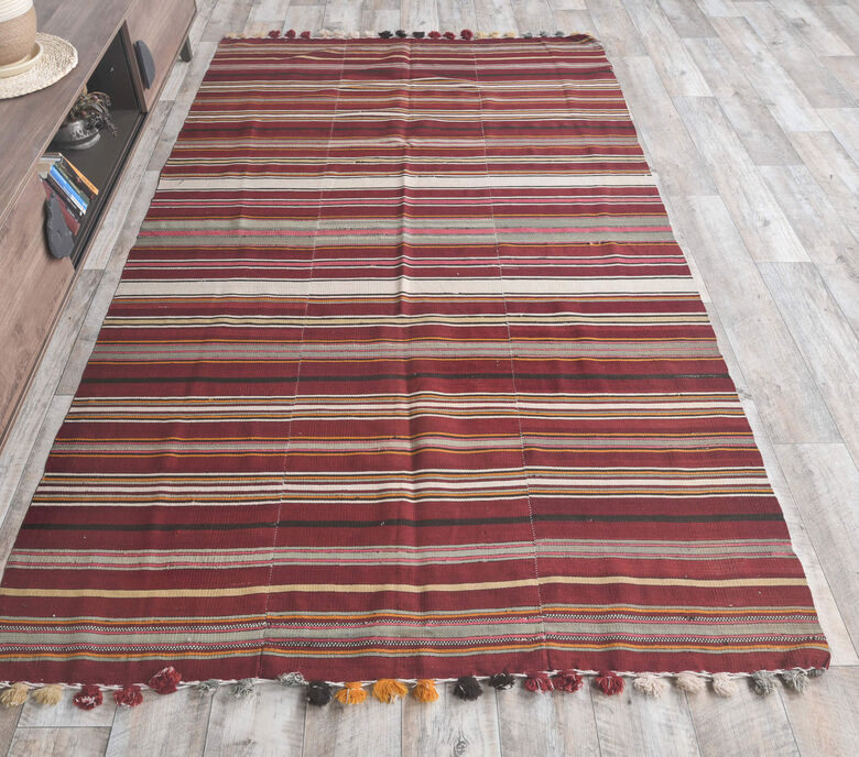 Guher - Red Kilim Area Rug