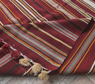 Guher - Red Kilim Area Rug - Thumbnail