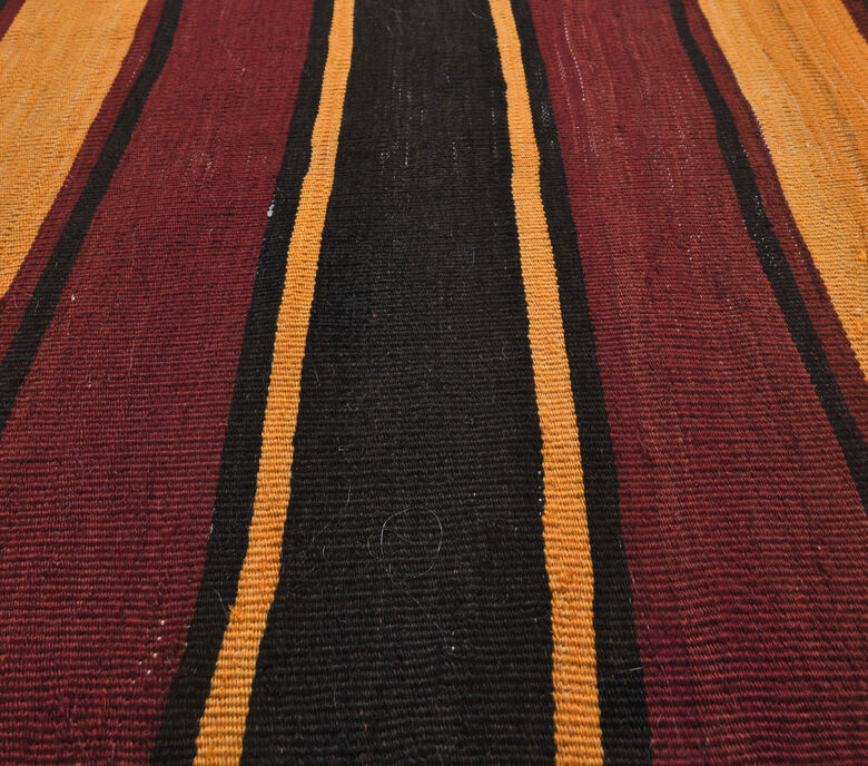 Gulcicek - 1980's Striped Kilim