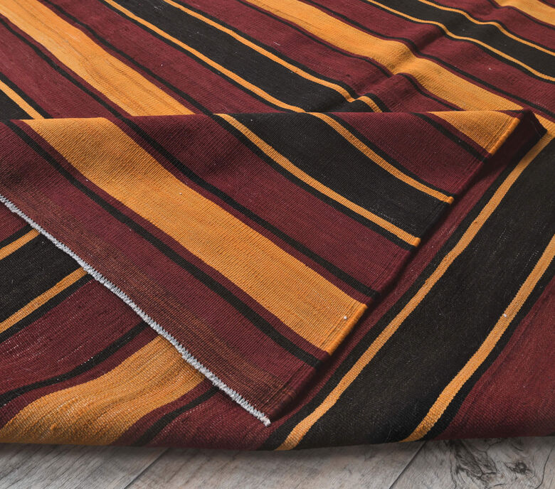 Gulcicek - 1980's Striped Kilim