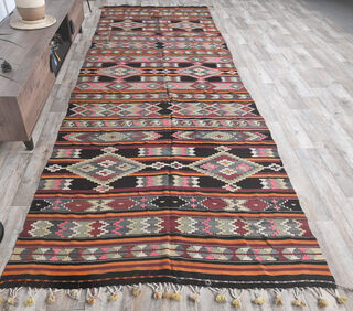 Guldeste - Long Unique Kilim - Thumbnail