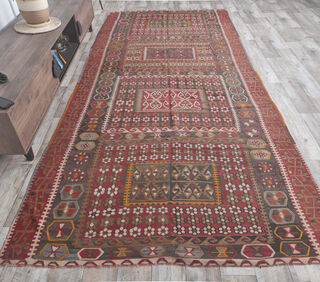 Gulinaz - Wide Kilim Runner - Thumbnail