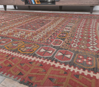 Gulinaz - Wide Kilim Runner - Thumbnail