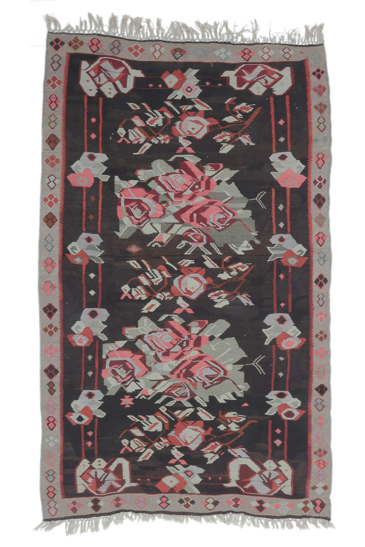 2x3 3x5 5x8 Turkish Rug Natural Beige Pink Vintage Kilim style
