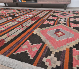 Gulshah - Wide Runner Kilim Rug - Thumbnail