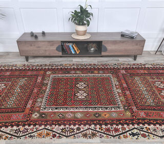 Gulshen - Wide Flatweave Runner Rug - Thumbnail