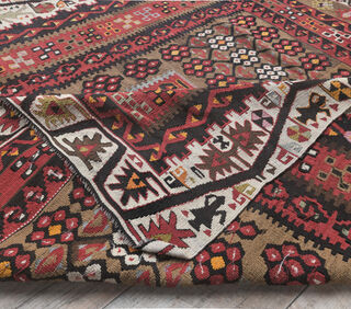 Gulshen - Wide Flatweave Runner Rug - Thumbnail