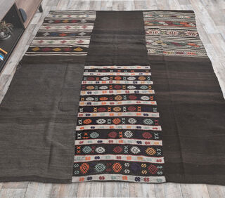 Gumush - Traditional Ethnic Flatweave Rug - Thumbnail