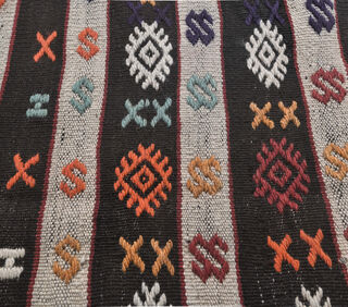 Gumush - Traditional Ethnic Flatweave Rug - Thumbnail