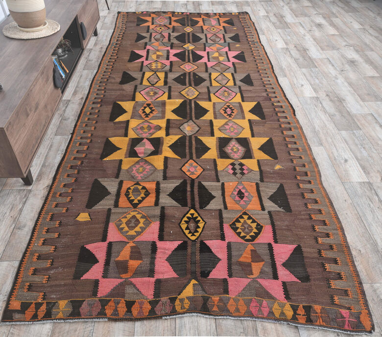 Gunhan - Long Area Kilim Rug