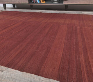 Gunsu - Red Solid Kilim - Thumbnail