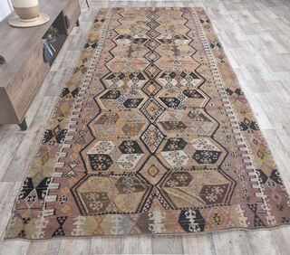 Gusel - Authentic Kilim Flatweave Rug - Thumbnail