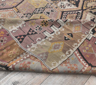 Gusel - Authentic Kilim Flatweave Rug - Thumbnail