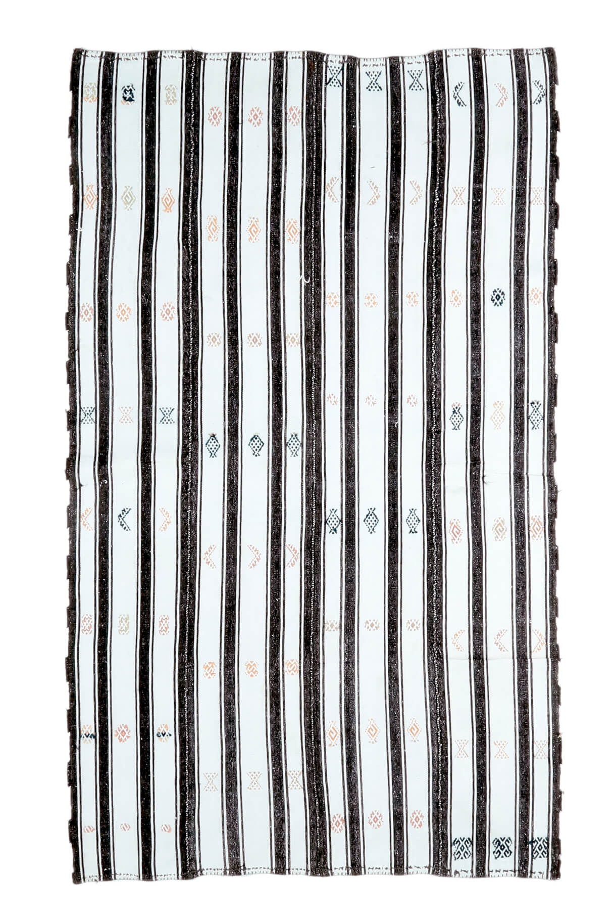 Hale - Black & White Kilim Rug - Thumbnail