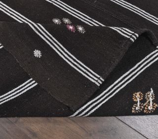 Haley - Black Kilim Rug - Thumbnail