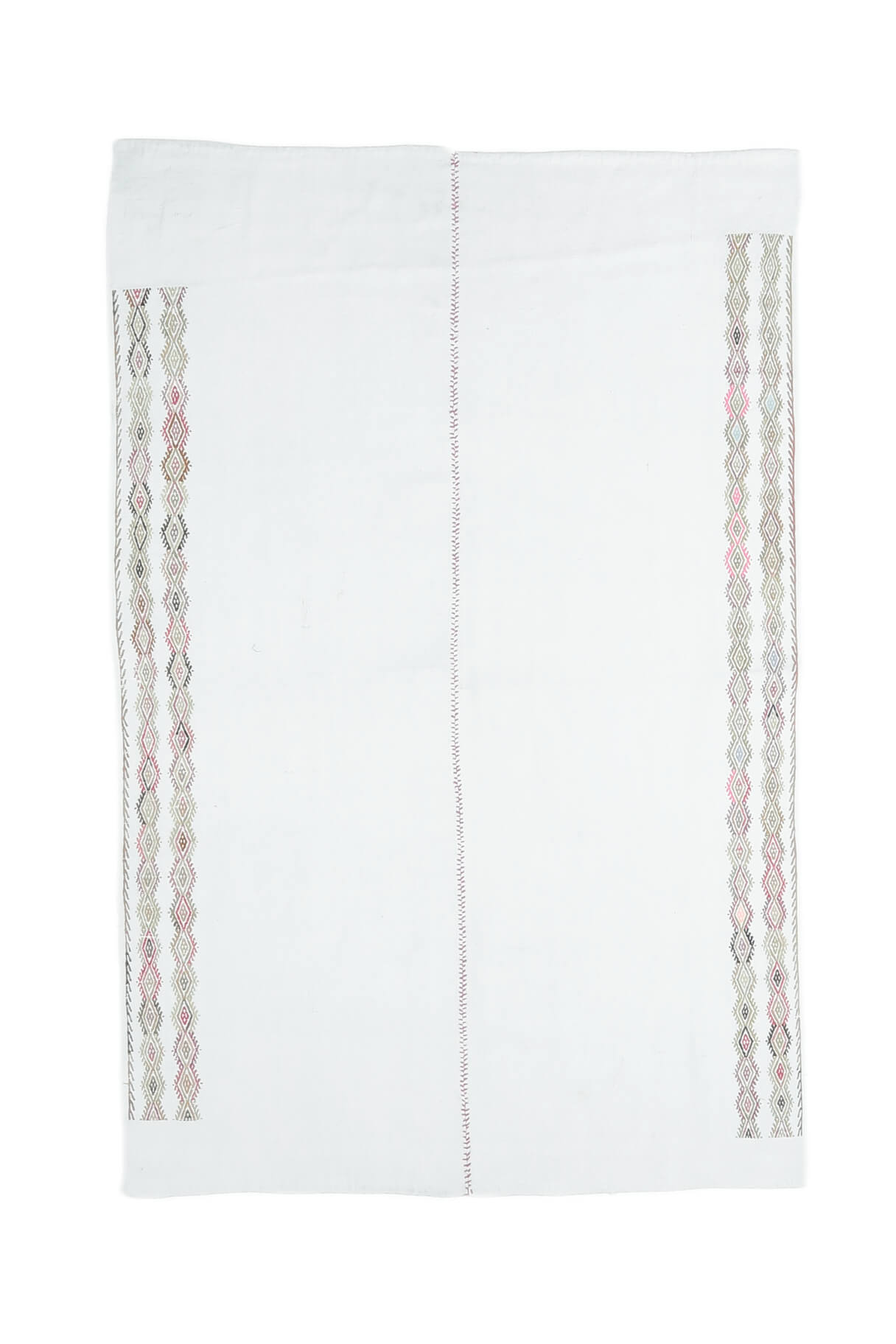 Handan - Vintage White Kilim - Thumbnail