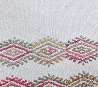 Handan - Vintage White Kilim - Thumbnail