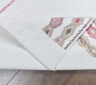 Handan - Vintage White Kilim - Thumbnail