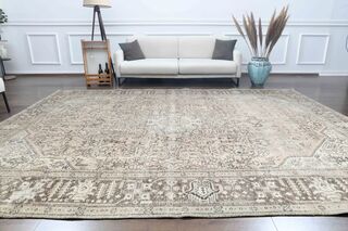 Handmade Oversized bohemian rug - Thumbnail