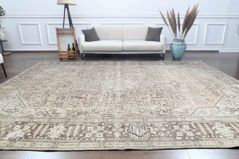 Handmade Oversized bohemian rug