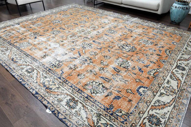 Handmade Oversized bohemian rug