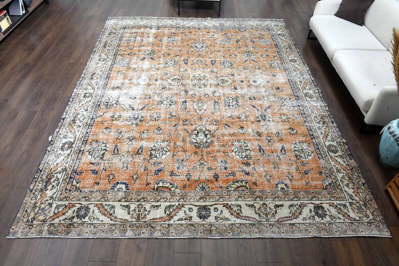 Handmade Oversized bohemian rug