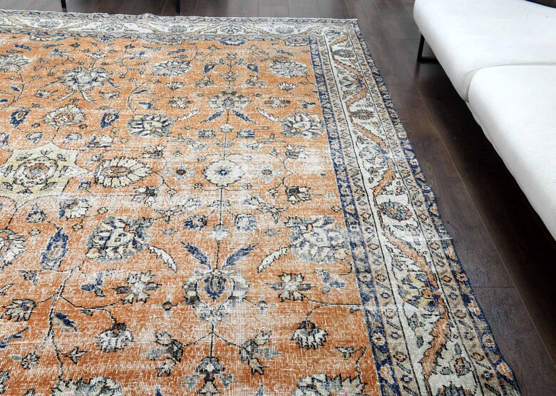 Handmade Oversized bohemian rug