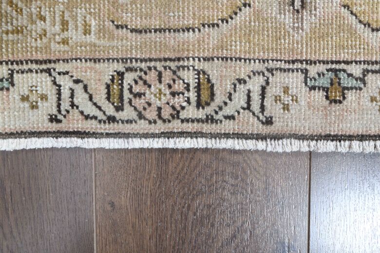 Handmade oversized vintage rug 