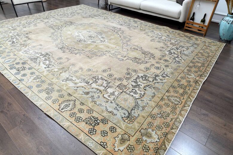 Handmade Persian Large Vintage Rug