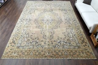 Handmade Persian Large Vintage Rug - Thumbnail