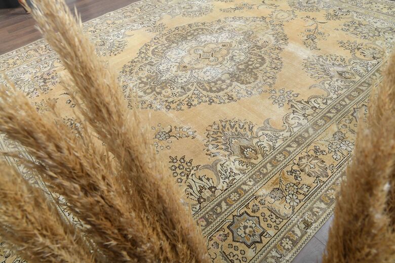 Handmade Oversized Vintage Rug