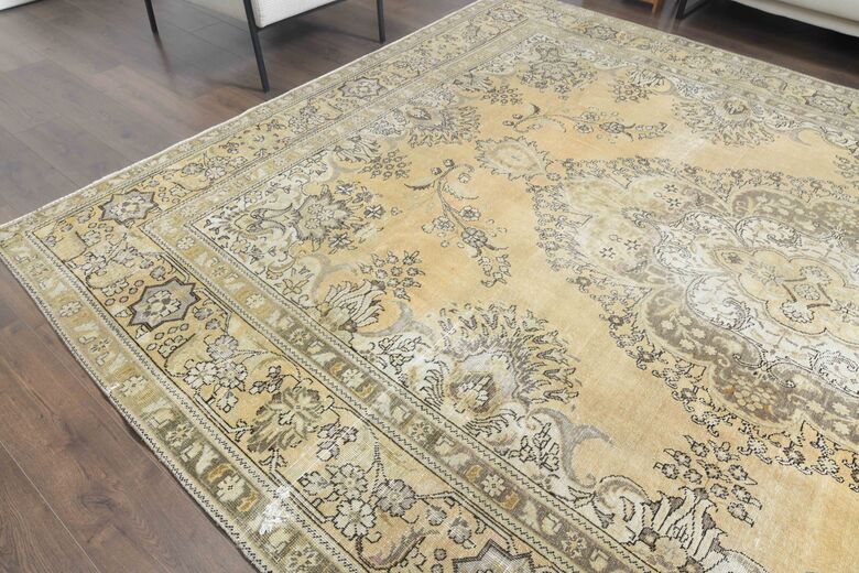 Handmade Oversized Vintage Rug