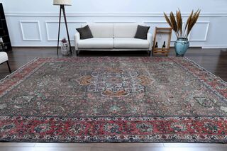 Handmade Persian Large Vintage Rug - Thumbnail