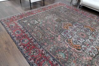 Handmade Persian Large Vintage Rug - Thumbnail