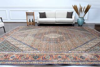 Handmade Persian Vintage Rug - Thumbnail