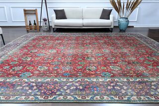 Handmade Persian Vintage Rug - Thumbnail