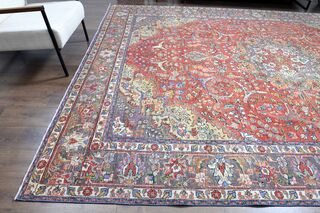 Handmade Persian Vintage Rug - Thumbnail
