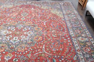 Handmade Persian Vintage Rug - Thumbnail