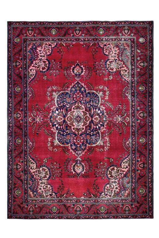 Rugser - Vibrant Pink Handmade Persian Vintage Rug