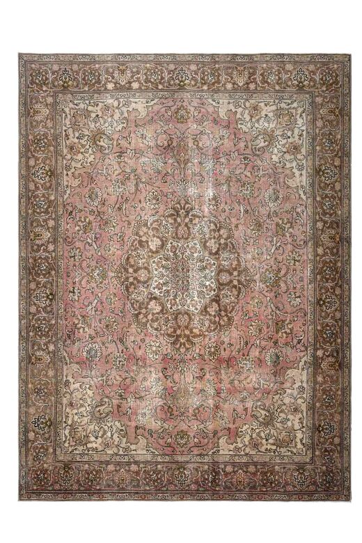 Rugser - Faded Pink Handmade Persian Vintage Rug