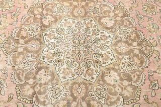 Faded Pink Handmade Persian Vintage Rug - Thumbnail