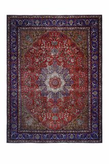 Handmade Persian Vintage Rug - Thumbnail