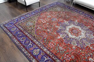 Handmade Persian Vintage Rug - Thumbnail